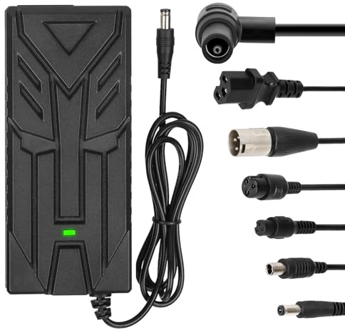 HPGAAVD E Scooter Ladegeräte，54,6V 2A Ladekabel für Xiaomi 4 Ultra/4 Pro 2nd Gen/5, 5 Pro，48V Universal Lithium Batterie Ladegerät mit 7 Anschlüssen，Hoverboard Ladekabel，Drifting Board, E-Bike