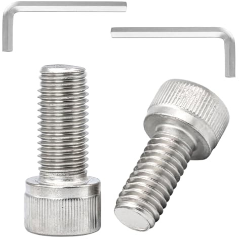120 Stück M3x10 Schrauben, M3 Schrauben,Zylinderkopfschrauben, Zylinderschrauben mit Innensechskant, Flachkopfschrauben, Edelstahl A2 V2A, Vollgewinde, Innensechskantschrauben mit Schlüssel Langlebig