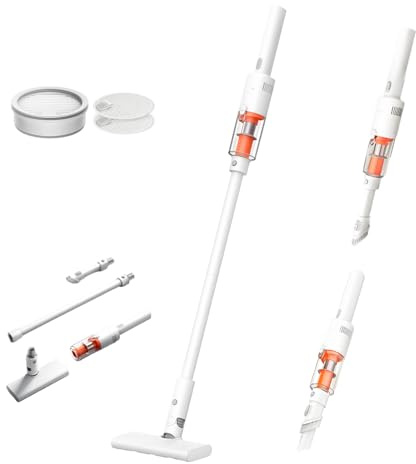 XIAOMI P30 Cordless Vacuum Cleaner, Potencia succión 22kPa/50AW, Ligera y manejable, hasta 40 min autonomía, filtrado preciso 5 etapas, aspiradora inalámbrica 2 Juegos cepillos, Ideal hogar y Coche