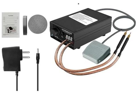 Saldatore Pistola Riparazione Macchina Kit mini saldatrice a punti fai da te da 8000 W, automatica, per batteria 18650, per saldatura a punti portatile per strisce di nichel da 0,15 mm