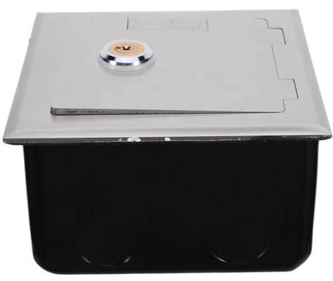 DIYEAH Caja de enchufes para exteriores: Caja de enchufes resistente a la intemperie con tapa protectora con cerradura - de salida de acero inoxidable para iluminación y reuniones al aire libre