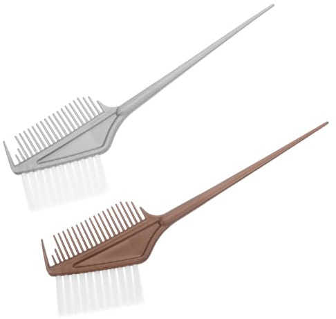 FESTFENDS 2 pezzi Spazzola per Tintura Capelli Pettine Applicatore Colorante Leggero e Flessibile per Uso Domestico e Professionale Strumento per Ritocco e Cura Capelli