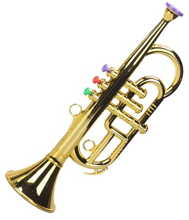 Simulierte Musiktrompete – ABS-Spielzeug, 13,39 Zoll (33,8 cm), Blasinstrument, Lernspielzeug | Musikspielzeug, geeignet für Kleinkinder, und Mädchen, Spiel C