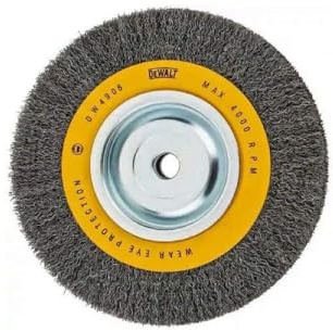 DEWALT Wire Wheel for Bench Grinder, Crimped Wire, 8-Inch