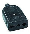 FANTON Presa Bipasso Italiana 16A EASY, 2P+T, Nero, Termoplastica, CE IMQ