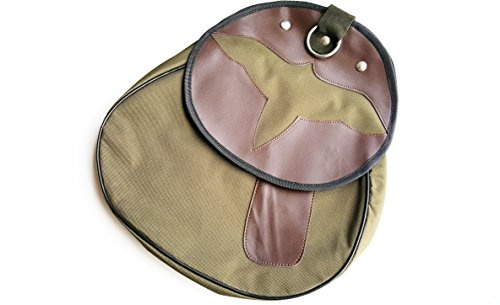 Borsa in cordura Falconry, borsa da caccia con tracolla regolabile e tasca per carne staccabile, colore marrone scuro