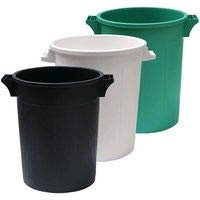 Coperchio Oppure BIDONE IMMONDIZIA SOVRAPPONIBILE (BIDONE LT 75 - Ø 44 X H 63 CM - Bianco)