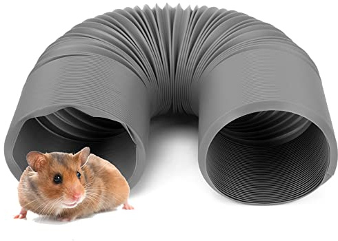 Tunnel Retrattile per Animali Domestici, Tunnel per Criceti Giocattolo Espandibile e Pieghevole per Gabbia, 10 cm Accessorio Gabbia per Criceti, per Cincillà, Ratti, Conigli Nani