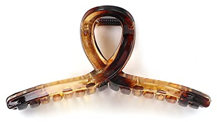 Olakin Pinces à Cheveux, Grandes Pince Cheveux Antidérapantes, Pince a Cheveux pour Cheveux Épais et Cheveux Fins pour Femmes, Filles(Jaune Transparent)