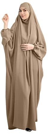 RUIG Damen Dresses Islam Abaya Kleidung Frauen Dubai Gebet Islamische Robe afrikanischer Kaftan Türkei Kleid in voller Länge mit Hijab