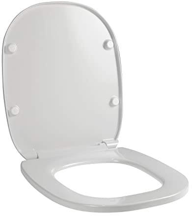 Copriwater per POZZI GINORI 500 CINQUECENTO BIANCO come ORIGINALE TERMOINDURENTE cerniera inox normale o rallentata soft close