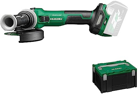 HIKOKI Akku Winkelschleifer G3612DVE, Schleifscheiben Ø: 150 mm (36V, Leerlaufdrehzahl: 3200-10000 min-1, Antriebsspindel: M14, Brushless, Zubehör im HSCIII Koffer) OHNE Akku u. Ladegerät.