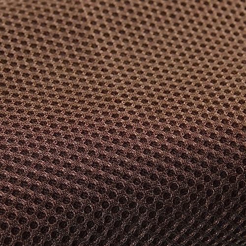 Tissu en maille pour haut-parleur 1 x 1,6 m, résistant à la poussière et insonorisé fait à la main, tissu d'ameublement, filtre acoustique radio, tissu de protection (café)