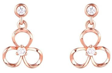 AMDXD 18K 750 Gold Ohrringe Damen Echt Gold, Blumen Ohrstecker mit Diamant, Gelbgold Au750 Ohrringe Jugendstil
