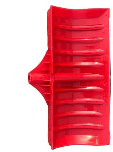 MODADA Raschietto per Neve Pala da Neve Larga per Esterni con Lama Metallica Pala da Neve Portatile di Grande capacità Adatta per La Rimozione della Neve Pala da Neve(Red)