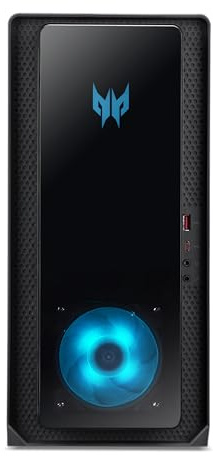 Acer Predator Orion 3000 PO3-655 Gaming Desktop-PC (Intel Core i7-14700F, 32 GB RAM, 1024 GB SSD, NVIDIA GeForce RTX 4070, 2,5 GHz, Windows 11 Home, Ethernet, WLAN) – Gaming-PC, Schwarz