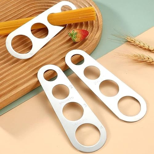 3-Pack Stainless Steel Spaghetti Measuring Tools for Perfect Portions - Ideal Pasta Portion Control and Easy Meal Prep (3)