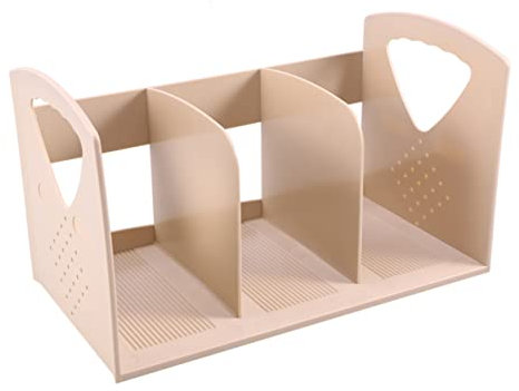 Weiße Bücherregale, Schreibtisch-Organizer, Bücherregal for Schreibtisch, Büro, Holz-Ausstellungsregal, Arbeitsplatten-Aufbewahrungsregal, Zeitschriftensammler, Präsentationsständer, Aufbewahrungsrega