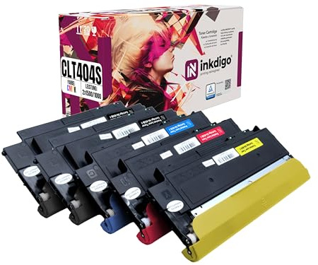 CLT-K404S 5er-Pack XL - Premium TÜV Toner Kompatibel für Samsung Xpress C430 C432 C433 C480 C482 C483 SL-C 430 SL-C 483 2X Schwarz | 1x Cyan | 1x Magenta | 1x Gelb