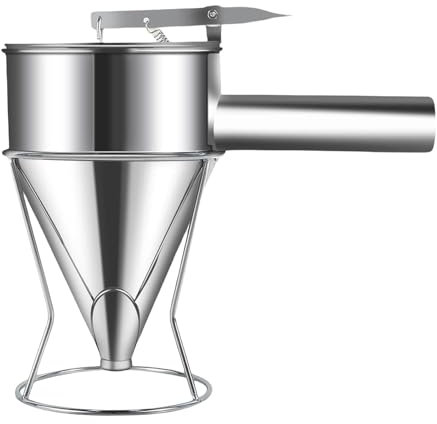Distributeur de gâteau en entonnoir, distributeur de pâte | Entonnoir à piston pour pâte à crêpes avec support,Verseur de pâte à Cupcake, Gadget de cuisine pour gâteaux, produits de boulangerie, Takoy