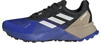 adidas Herren Terrex Soulstride RAIN.RDY Trail Running Shoes, Semi Lucid Blue/Grey One/Blanch Cargo, 44 EU