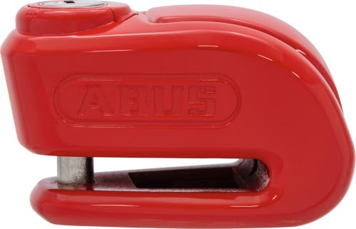 ABUS Bremsscheibenschloss 360 Trigger Alpha 2.0 - Motorradschloss für Motorroller - zur Absicherung unterwegs und in der Garage - mit 10 mm starkem Schließbolzen aus gehärtetem Stahl - rot