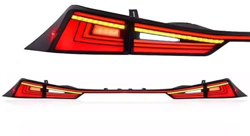 AIMXGBPS Fanali Posteriori Blocchi per Lexus IS 250 300 350 2013-2022, Auto Alta visibilità Luce Freno, Nebbia Posteriore Destro Sinistro