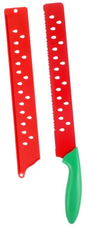 BESTYASH Cuchillo Para Cortar Sandía Cortador De Pastel y Pan Herramienta De Cocina Con Funda Para Rebanadas De Fruta Uso Hornear y Repostería