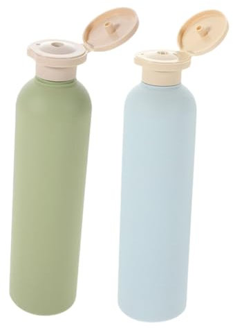 Hemobllo 2pcs Empty Squeeze Bottles Leak Flip Cap Travel Bottles for Shampoo Body Wash Lotion Creams Reusable