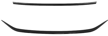 DZSHONGXINSM Becquets Avant Kit De Modification De Décoration De Carrosserie Samurai Pare-Chocs Avant De Voiture Bande Noire Chromée pour VW pour Tiguan MK2 2022 2023 Avant Lèvre Spoiler(2 pcs)