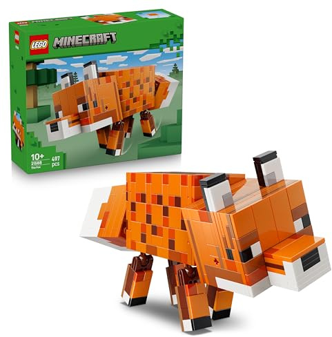 LEGO Minecraft Le Renard - Jouet 3D sous Forme de Puzzle - Figurine d'animal avec Accessoires - Décoration DIY de Chambre ou Salle Gaming - Cadeau pour Garçon, Fille & Fans dès 10 Ans 21588
