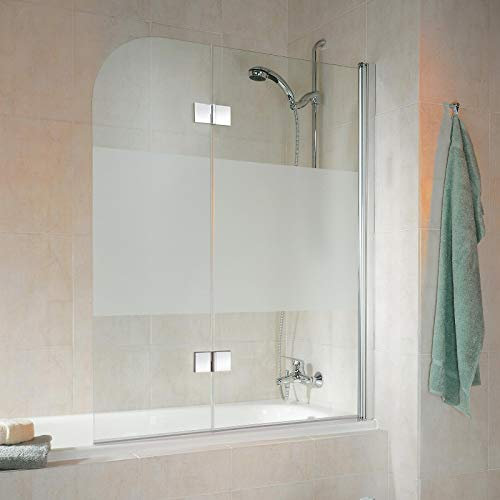 Schulte D853 41 100 12 3 Garant Duschabtrennung für Badewanne, chromoptik