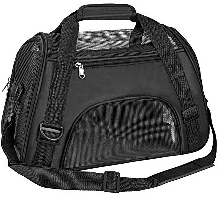 TIYOLAT Borsa trasportino per animali domestici, approvata dalle compagnie aeree, borsa portatile da viaggio per animali domestici, per cani di piccola taglia, gatti e cuccioli, piccoli animali (M,