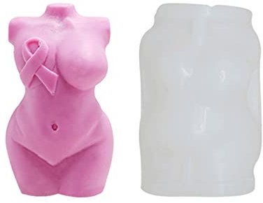 Körper Kerzen Silikonformen, Frau Silikon Kerzenform Körperform,Körperform Weibliche 3D Silikonform Torso Body, DIY Silikon Kerzenherstellung Zum Gießen Seifenkerzen Schokoladenkuchen (Fette Frau)