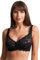 ShopMCR Ladies Full Cup Lace Underwired Bra Soft Cup Full Coverage Non-Padded Push up Women’s Bra (Black, 40DD)