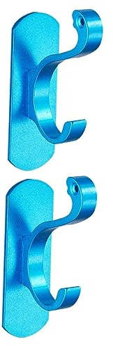 Alipis 2pezzi Gancio Appendino Colorato Alluminio Spaziale Senza Perforazione Per Asciugamani e Cappelli Design Creativo e Multifunzionale Adatto Per Casa e Bagno Blu