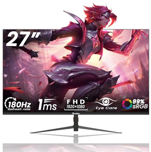 Sealan Selan datorskärm (platt-1K-180HZ, svart, 27 tum)