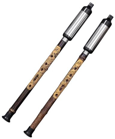 Chinesische Bawu-Flöte Mit Koffer, Volksmusik-Holzblasinstrument, Bambusflöte (Color : Bb)