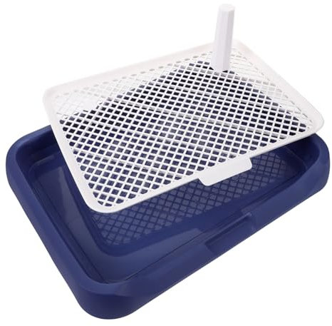 COLLBATH Hundetoilette Mit Kunststoffnetz Für Innenbereich Welpen Töpfchen Trainingsschale Haustiertoilette Leicht Zu Reinigen Für Kleine Und Mittelgroße Hunde