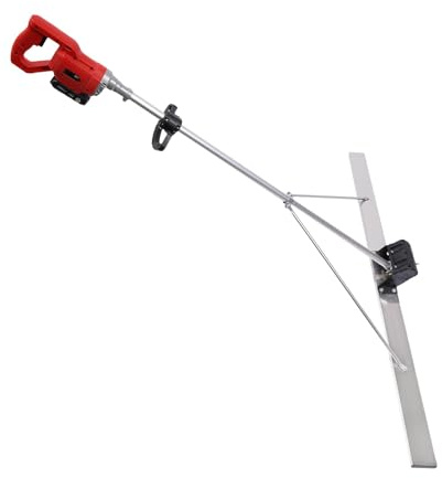 Power Concrete Screed Vibratory Kit Concrete Finishing Tool with, Cordless Electric Screed Cement Finishing Vibrating Machin,Machine Head + Motor Concrete Surface Leveling Tamper Ruler