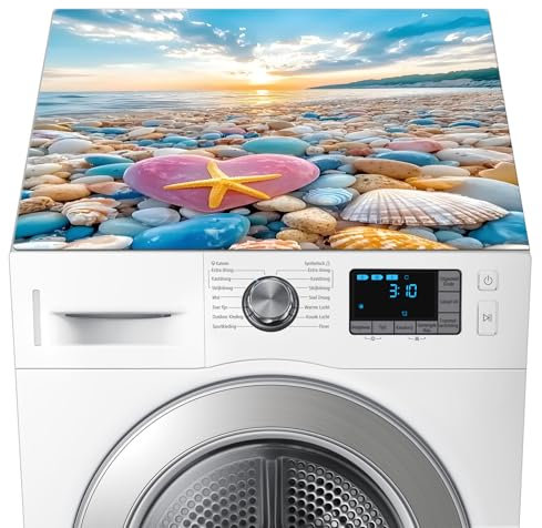 SANLIUSANJIU Alfombrilla para cubrir la lavadora, alfombrilla sobre la lavadora, 60 x 60 cm, tapa para lavadora de tambor, alfombrilla antideslizante para lavadora, nevera, cocina (C)