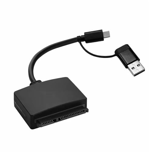 Laroal Cable convertidor USB 3.0 Tipo C a SATA para Disco Duro Externo de 2,5 Pulgadas, Transferencia de Alta Velocidad para SSD.