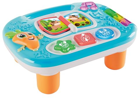 Lisciani - CAROTINA Baby - Tableau Eveil Musical Intéractif La Ferme pour Bébé dès 6 Mois - Sons Animaux & Mélodies - Livre Parlant - Activité Motricité Bébé - Jouet Sensoriel - Idée Cadeau Naissance
