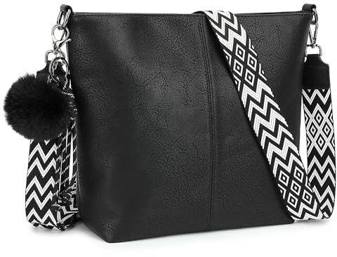 TANTOMI Umhängetasche Damen, Handtaschen Damen Mittelgroß Taschen Damen Crossbody Bag Damen mit Abnehmbarem Schultergurt für Alltag, Einkauf und Büro