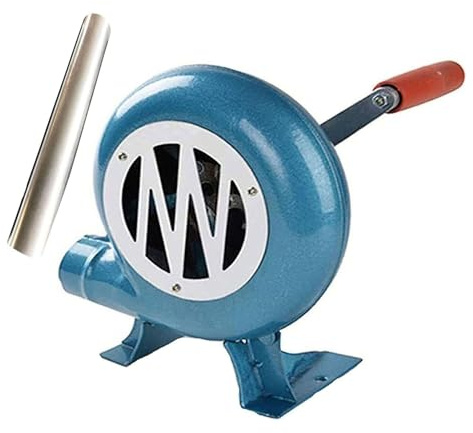 Manual Barbecue Fan BBQ - BBQ Blower, with Air Duct BBQ Cooking Blower, Metal Blade, Hand Crank Grill Charcoal Lighter (250W)