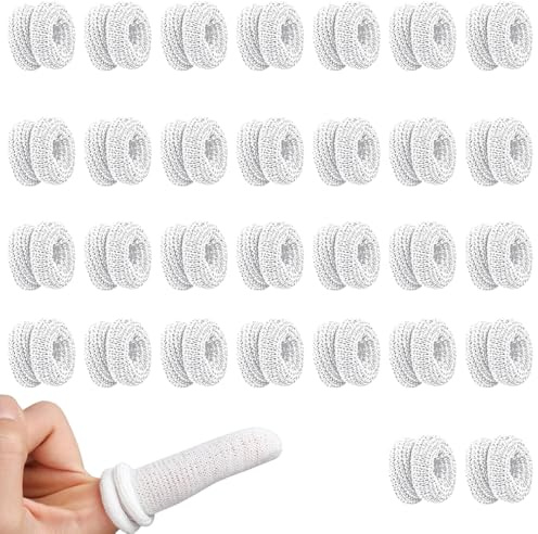 30 Pcs Finger Bandages Tubular, Elastic Finger Cots for Injuries, Cuts, and Blisters, Comfortable and Secure Protection