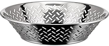 Alessi - 5021/25 - Cestino rotondo traforato in acciaio inossidabile 18/10 lucido.