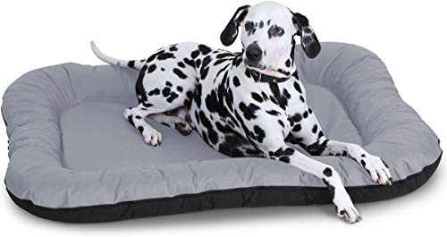 Knuffelwuff Hundebett Lucky In und Outdoor Hundekissen Hundesofa Hundekörbchen Hundekorb, Übergröße XXXL Grau