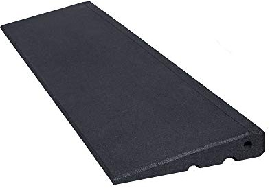 Bordsteinrampe Excellent 45 mm aus hochverdichtetem Gummigranulat Made in Germany Bordsteinrampe Auffahrrampe Türschwellenrampe schwarz
