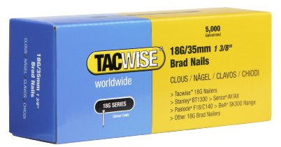 Tacwise 0399 Stauchkopfnägel Brad Typ 18G / 35 mm, Verzinkt, 5000 Stück